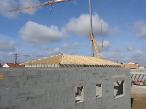 Réalisation de charpente sur Les Herbiers